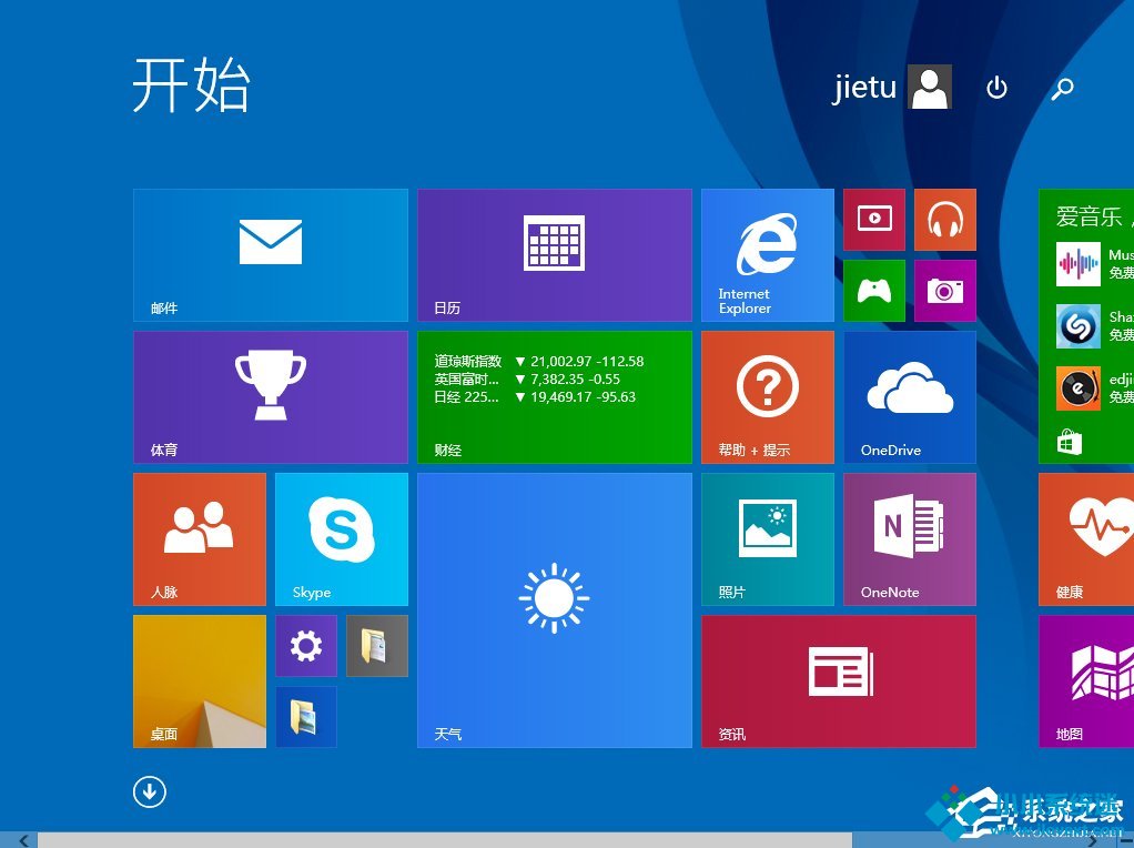 Win8屏幕界面的使用方法