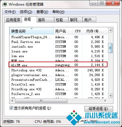 Win7系统后台出现的AliIM.exe是什么进程？